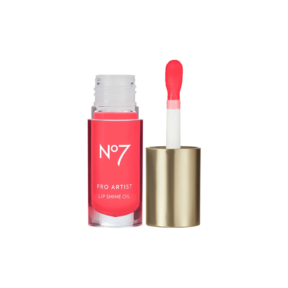 No7 Pro Artist Lip Shine Oil 6.1ml - Hollywood Rose Image 1