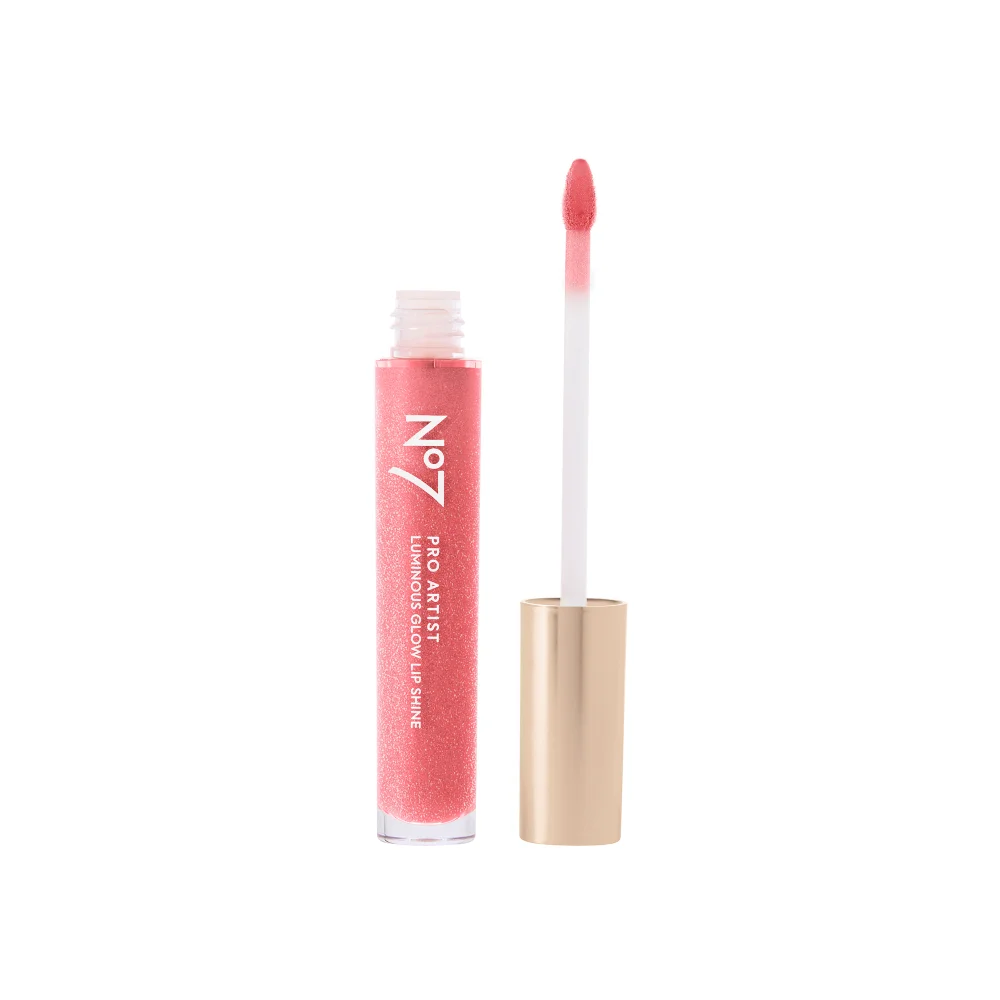 No7 Pro Artist Luminous Glow Lip Shine 6.8ml - Diamond Pink Image 1