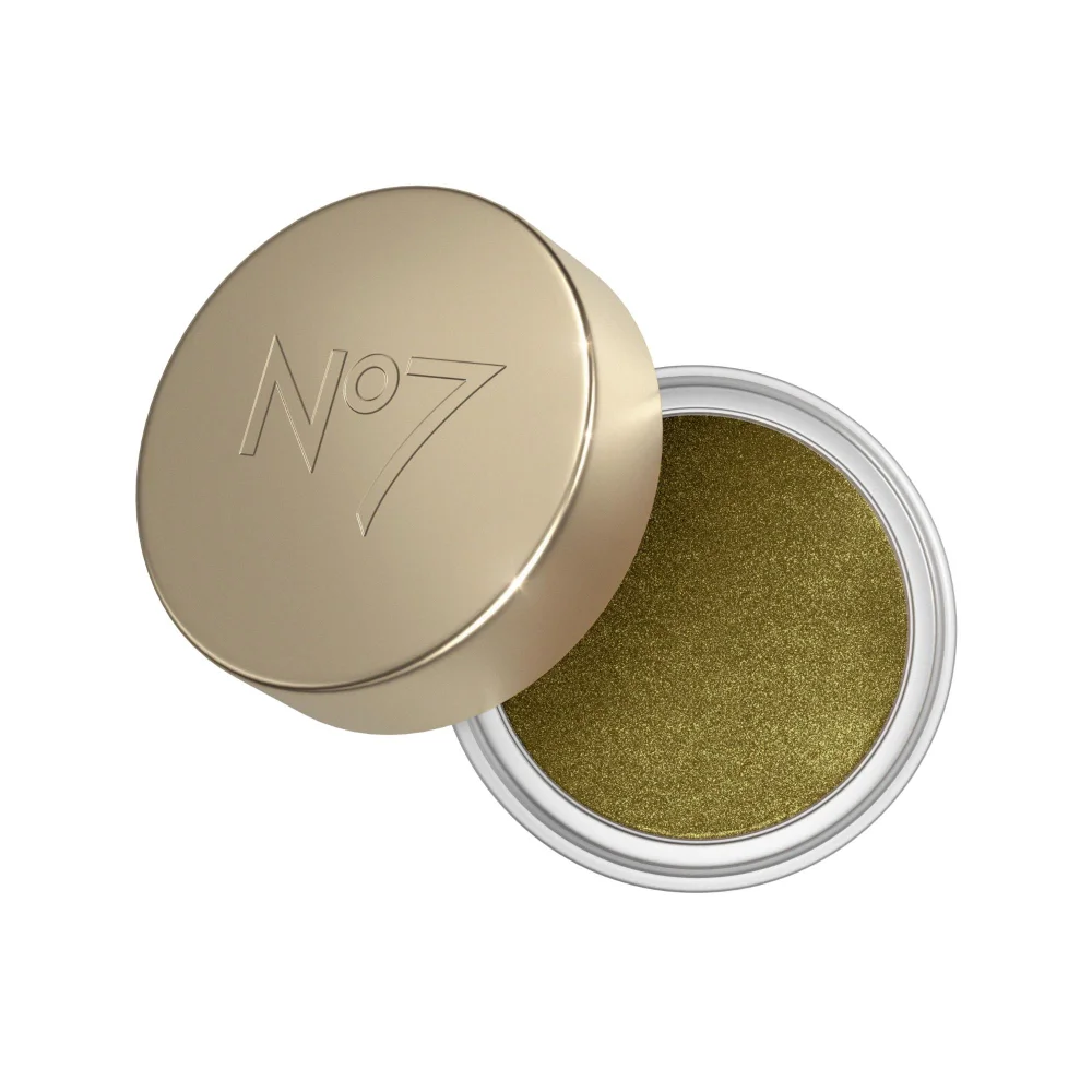 No7 Pro Artist Gilded Glimmer Cream Eyeshadow 3.4g - Forest Gold Image 1