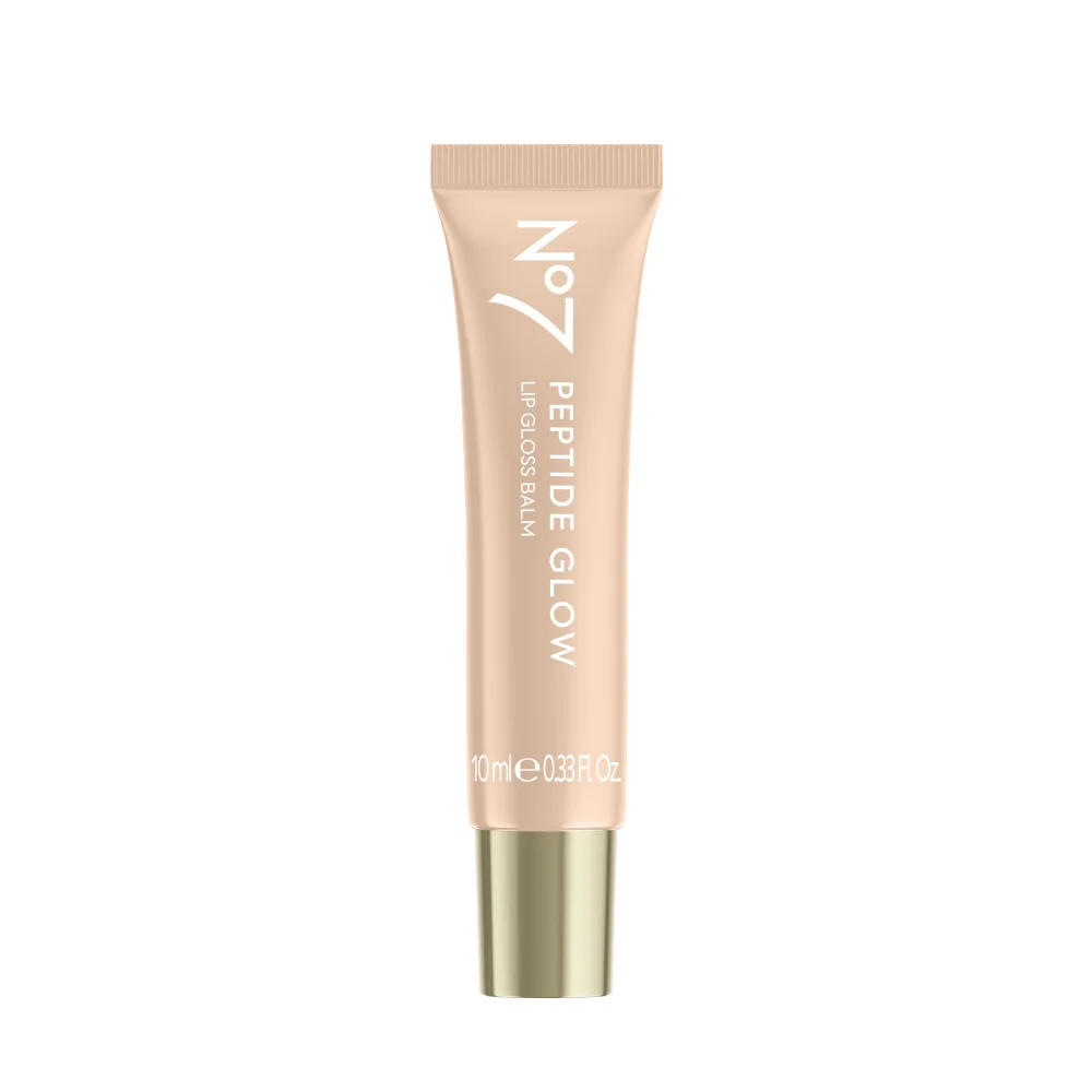 No7 Peptide Glow Lip Gloss Balm Iced Vanilla 10ml Image 1