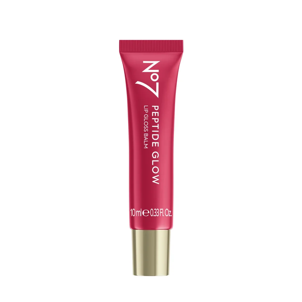 No7 Peptide Glow Lip Gloss Balm Candied Cherry 10ml Image 1