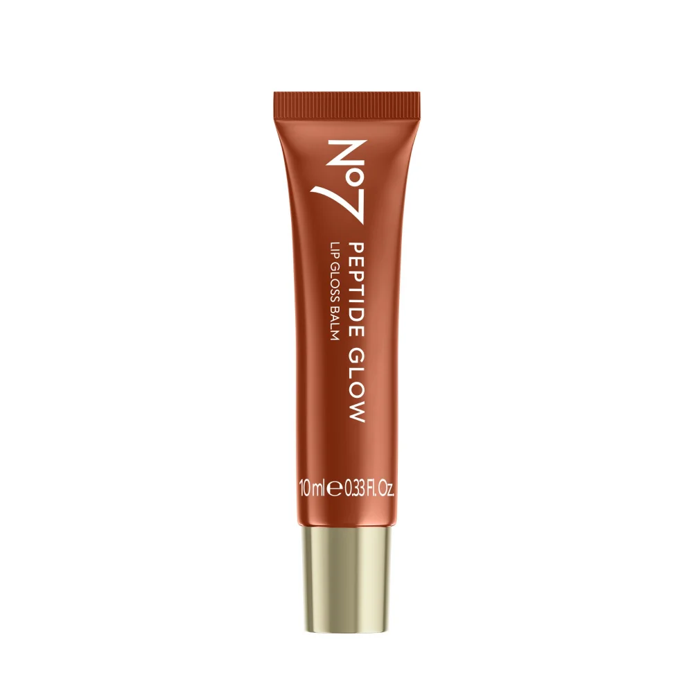 No7 Peptide Glow Lip Gloss Balm Coffee Crème 10ml Image 1