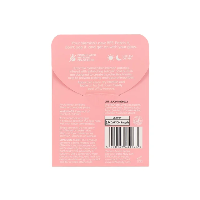 No7 GOOD INTENT Hydrocolloid Spot Patches 32 Pack