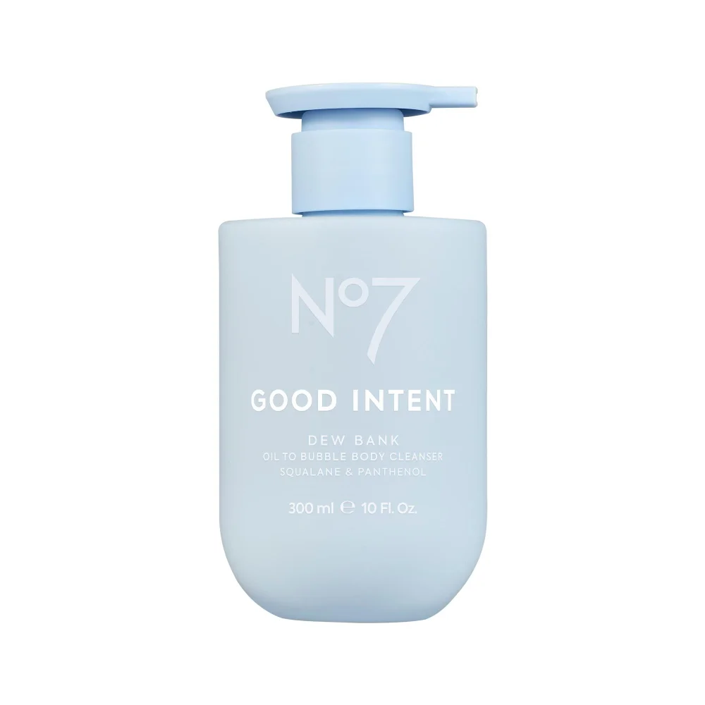 No7 GOOD INTENT Dew Bank Oil to Bubble Body Cleanser 300ml Image 1