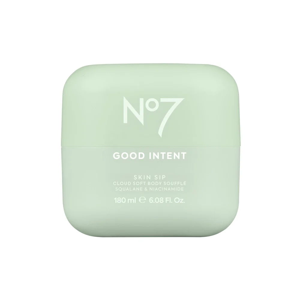 No7 GOOD INTENT Skin Sip Cloud Soft Body Souffle 180ml Image 1
