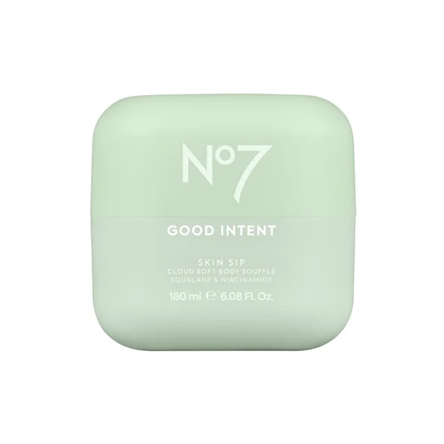No7 GOOD INTENT Skin Sip Cloud Soft Body Souffle 180ml