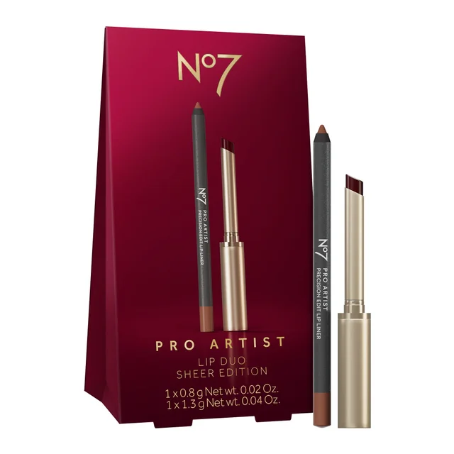 No7 Pro Artist Lip Duo Sheer Edition