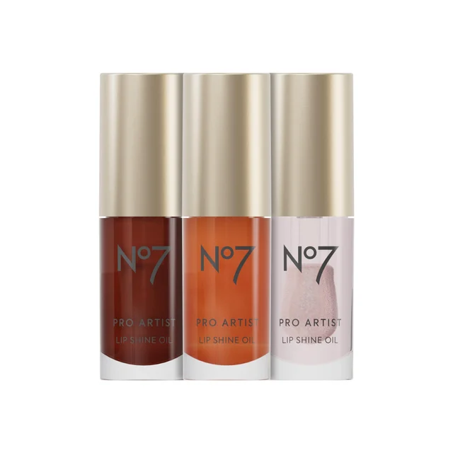 No7 Pro Artist Time to Shine Lip Oil Collection