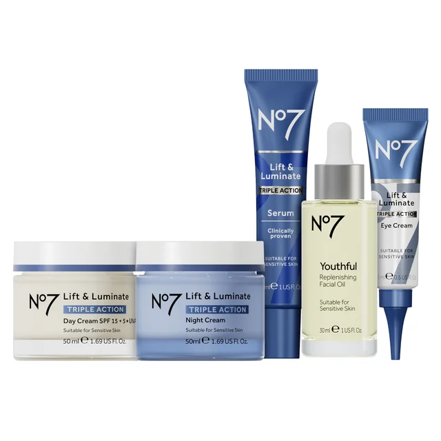 No7 Lift and Luminate Collection