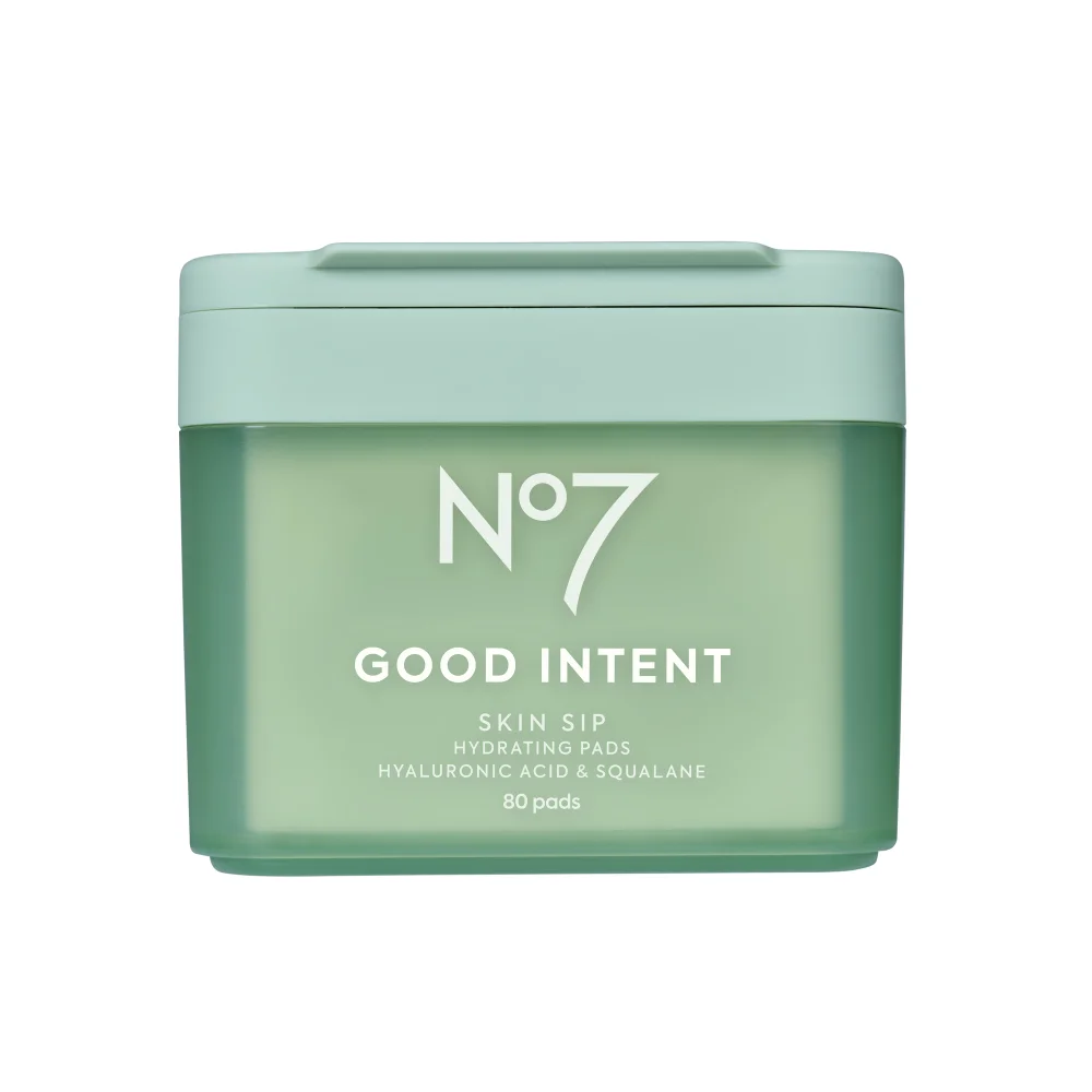 No7 GOOD INTENT Skin Sip Milky Serum Toner Pads 80pk Image 1