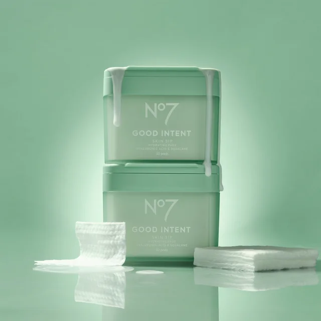 No7 GOOD INTENT Skin Sip Milky Serum Toner Pads 80pk