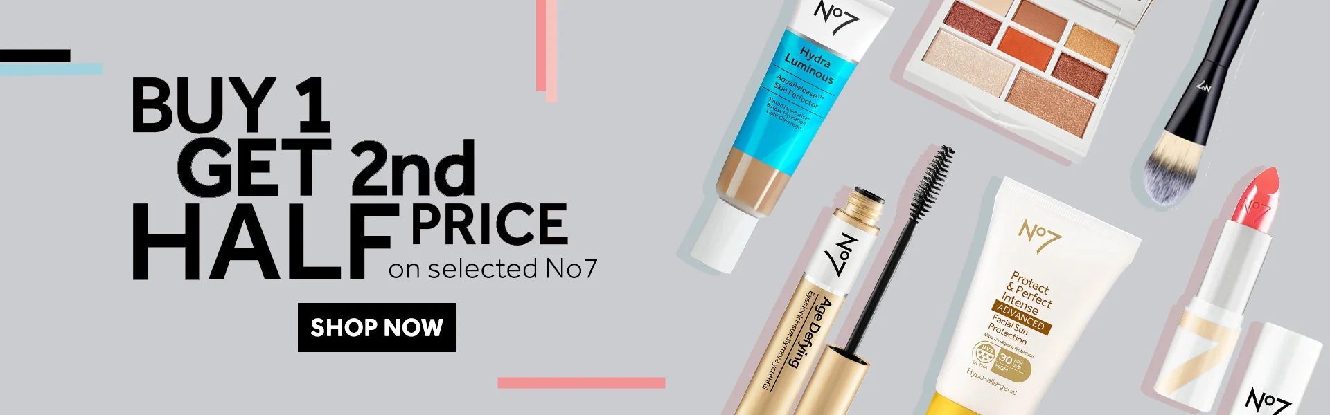 Buy One Get Second Half Price on selected No7