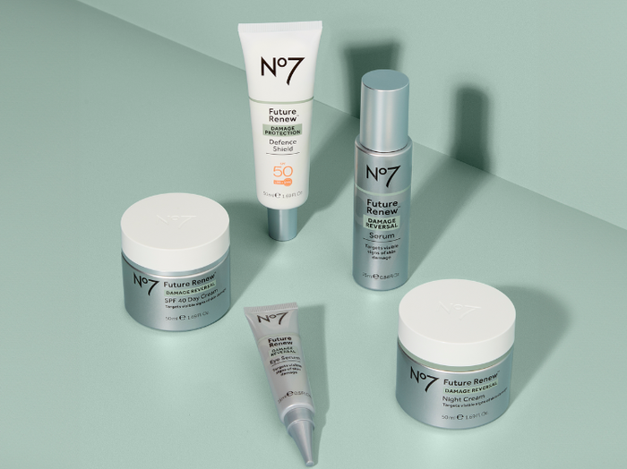 No7 Future Renew skincare products