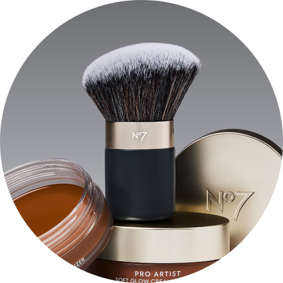 Pro Artist Makeup Brushes on a grey background