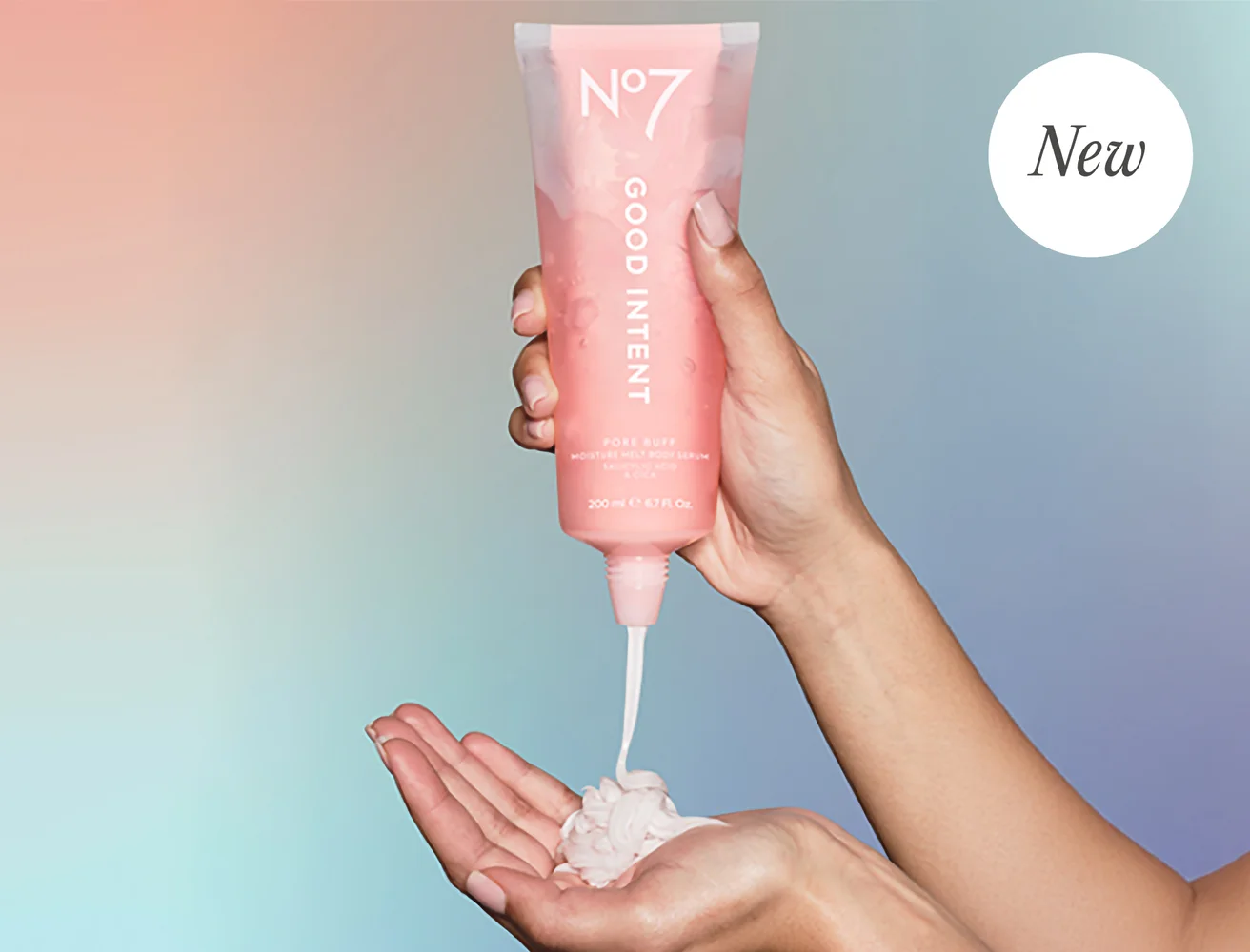 No7 GOOD INTENT Pore Buff Moisture Melt Body Serum 200ml