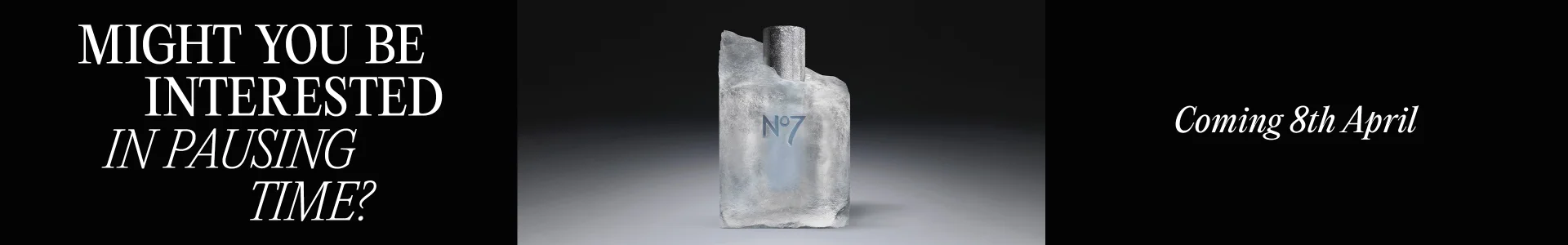 Might you be interested in pausing time? Coming 8th April