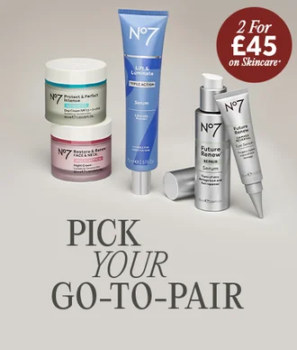 PICK YOUR POWER PAIR. Get 2 of your skincare favourites for £45*