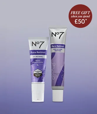 FREE Retinol Expert Duo. When you spend £50^