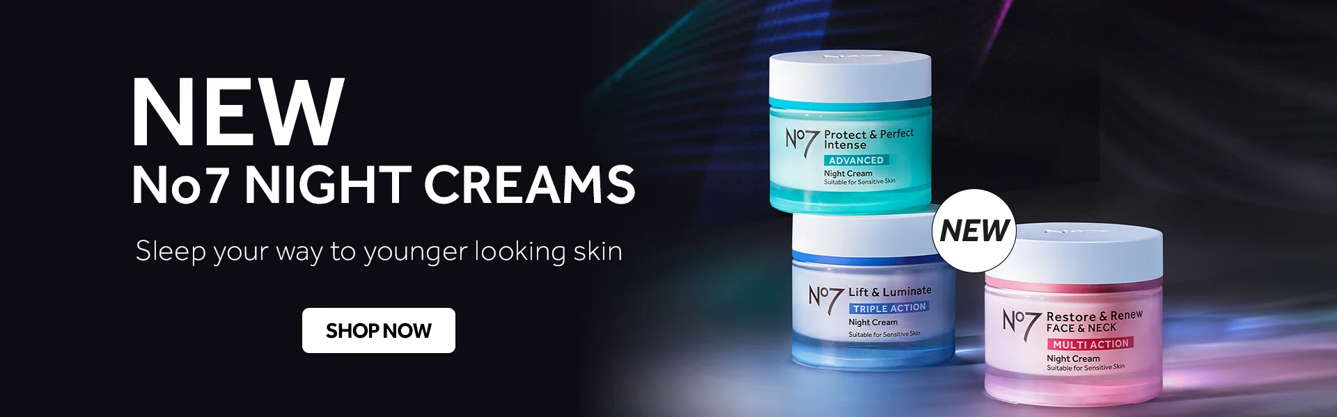 New No7 Night Cream Sleep your way to younger looking skin. Shop now.