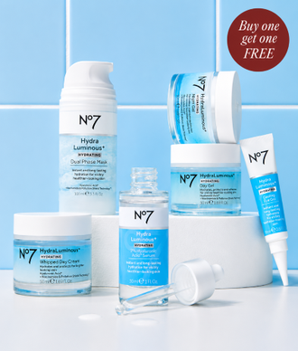 HYDRATION-FIRST ROUTINE. Buy one get one FREE on Hydraluminous
