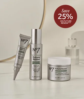 A powerful range for visible skin damage reversal+. Save 25% on Future Renew(tm)