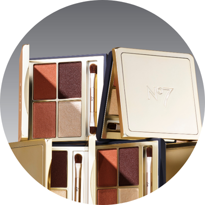 Pro Artist Eyeshadow Palettes on a grey background