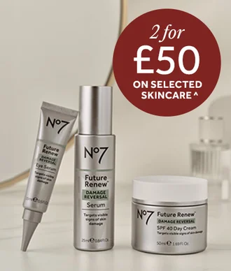 2 for £50 on selected skincare