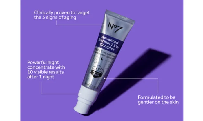 Clinically proven to target the 5 signs of aging. Powerful night concentrate with 10 visible results after 1 night. Formulated to be gentler to the skin.