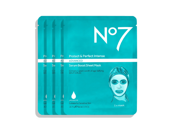 No7 Protect & Perfect Intense ADVANCED Serum Boost Sheet Mask